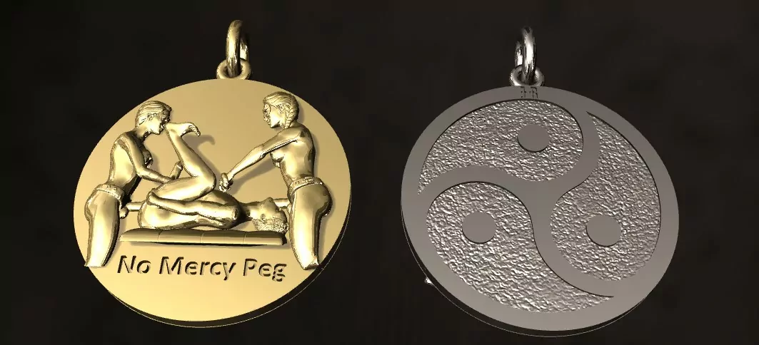 No mercy pegging pendant erotic jewelry JewelryRider No mercy pegging pendant - Image 2