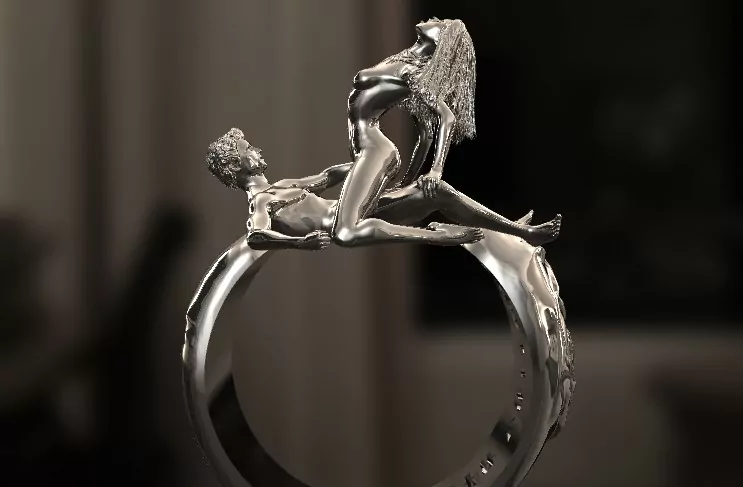 Wild Cowgirl Pose Statement Ring - Image 3