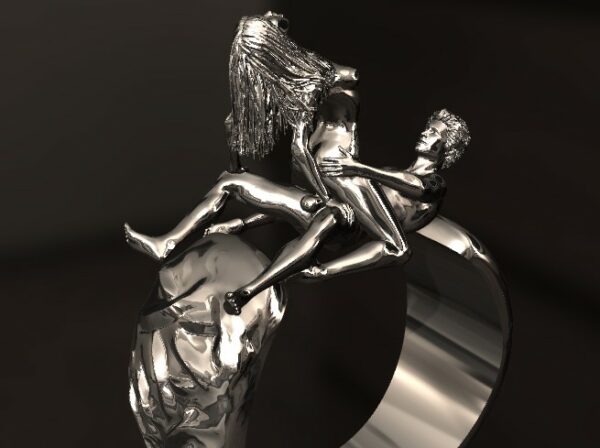 Riding wild cowgirl statement ring - Image 3