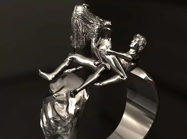 Wild Cowgirl Pose Statement Ring - Image 4