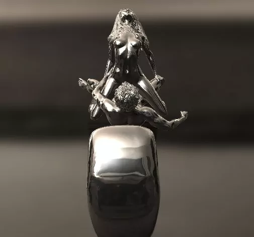 Wild Cowgirl Pose Statement Ring - Image 5