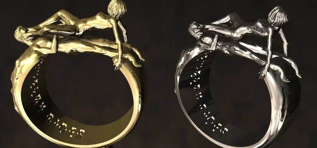 Anal Foot Fetish Statement Ring - Image 3