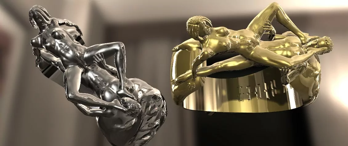 Anal Foot Fetish Statement Ring - Image 5