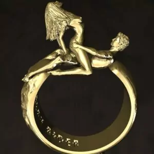 Wild Cowgirl Pose Statement Ring