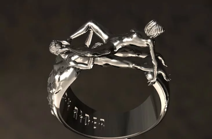 Anal Foot Fetish Statement Ring
