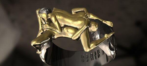 Couple Wild 69 pose statement ring - Image 7