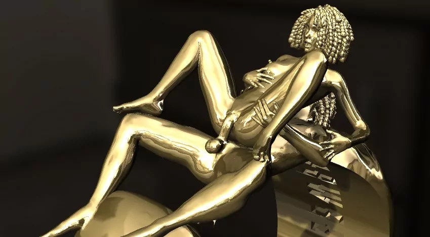 Reverse Afro Cowgirl Pose Statement Ring - Image 7