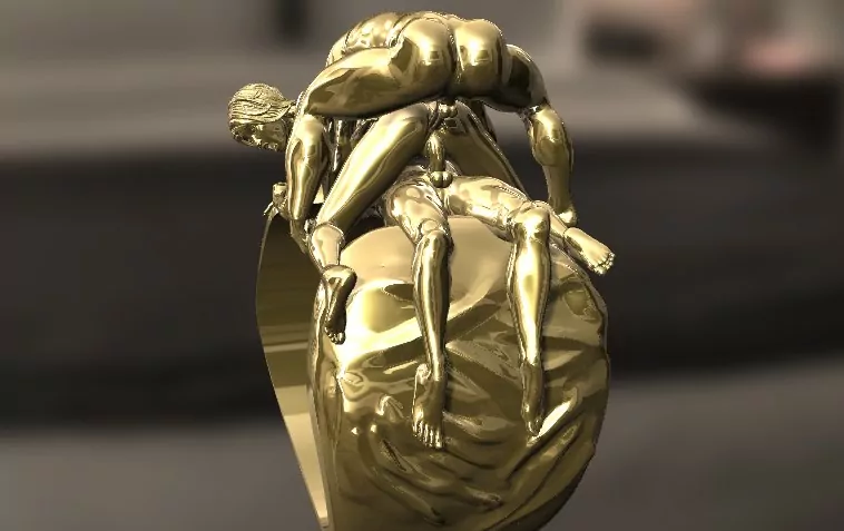 Threesome Pose Statement Ring - Image 5