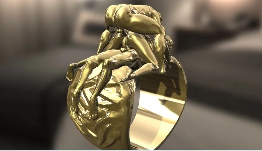 Threesome Pose Statement Ring - Image 4