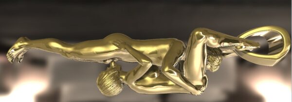 Standing couple 69 pose pendant - Image 5
