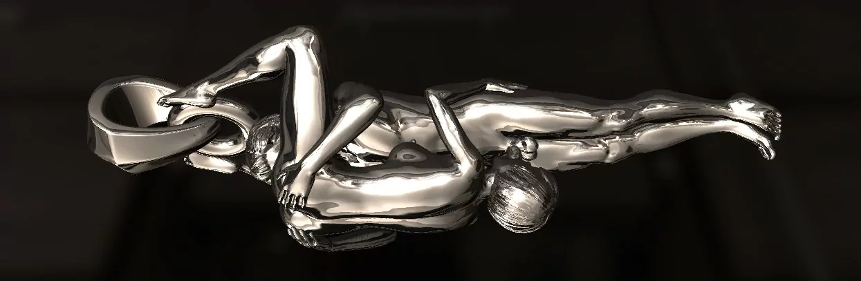 Standing couple 69 pose pendant - Image 3