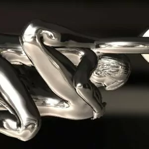 Lesbian couple 69 pose pendant