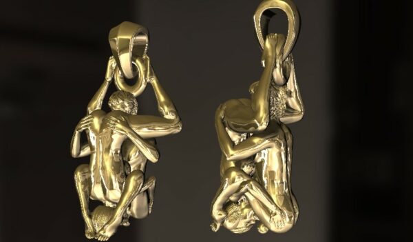 Shared Ecstasy 69 Pose Pendant - Image 3