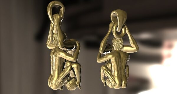 Shared Ecstasy 69 Pose Pendant