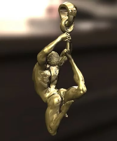 Man in Suspension Pendant - Image 6