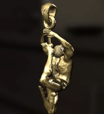 Man in Suspension Pendant - Image 4