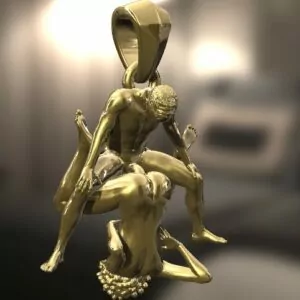 Reverse Cowgirl Pose Pendant