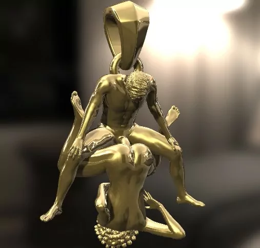 Reverse Cowgirl Pose Pendant - Image 11