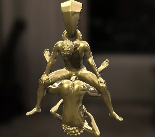 Reverse Cowgirl Pose Pendant - Image 10