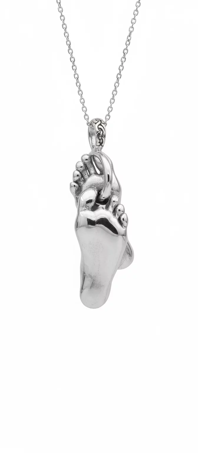 Custom Made Footprint Pendant - Image 10