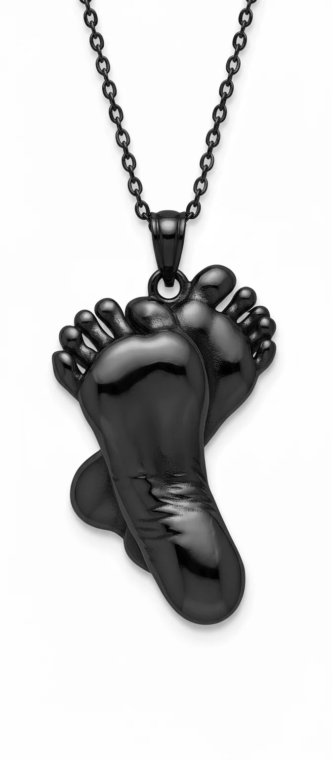 Custom Made Footprint Pendant - Image 7