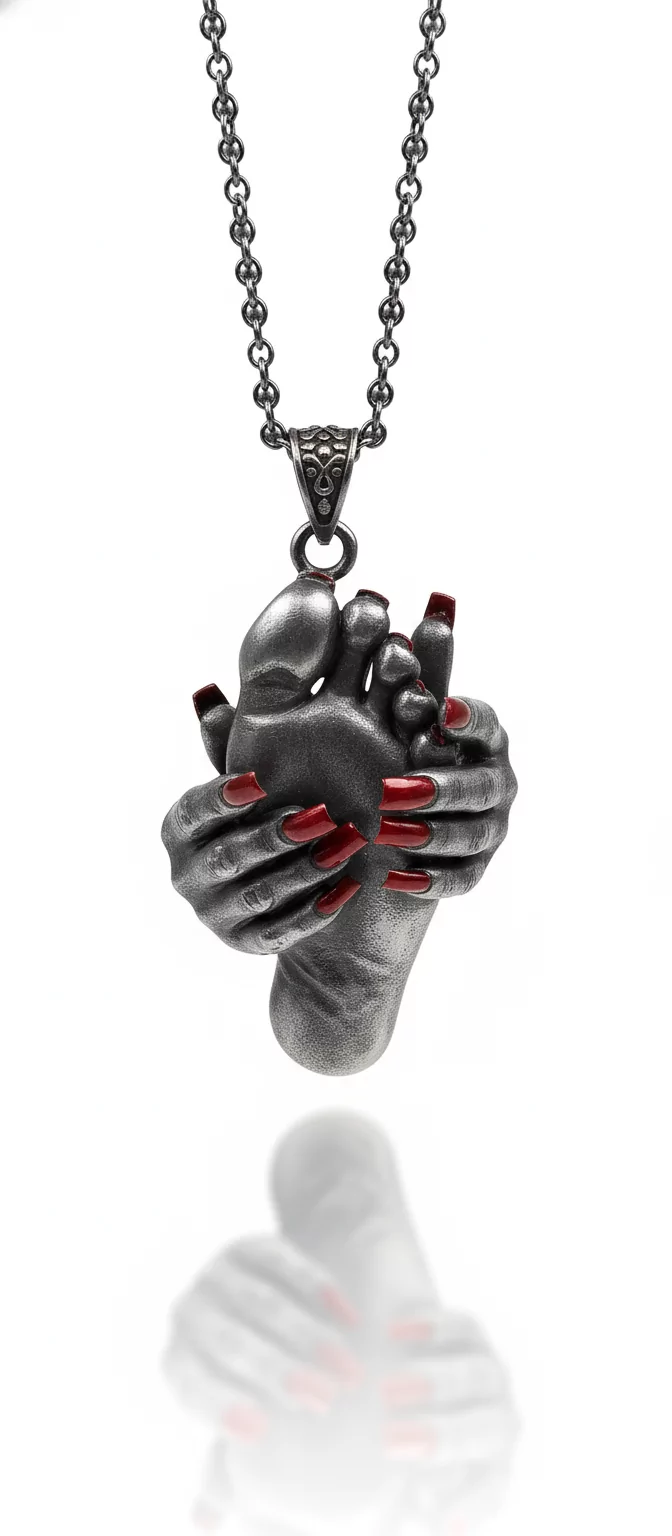 Custom Made Footprint Pendant - Image 4