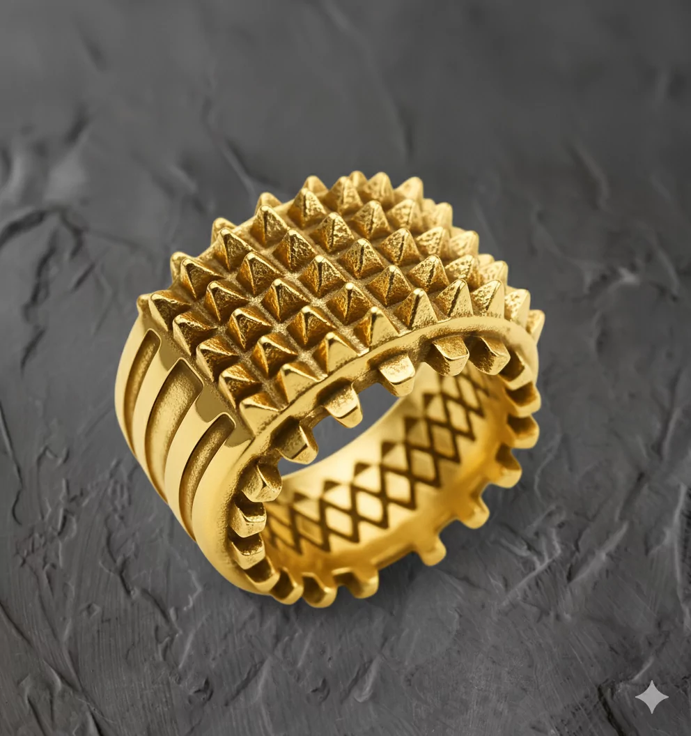 Cock Crown Glans Intensely Spiked Ring - Image 2