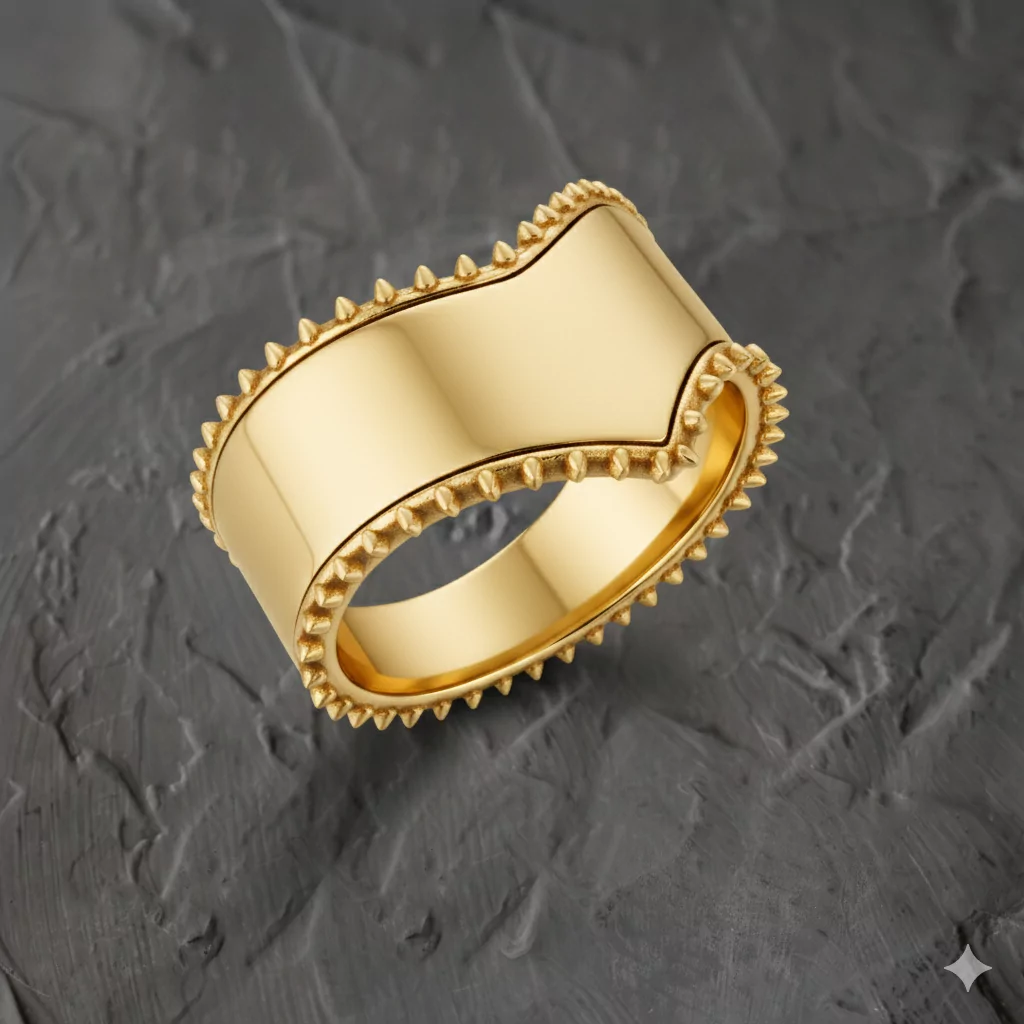 Cock Crown Glans V spike Ring erotic jewelry JewelryRider Cock Crown Glans V spike Ring - Image 4