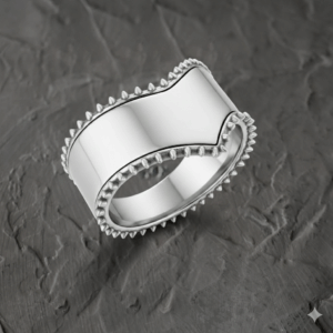 Cock Crown Glans V spike Ring