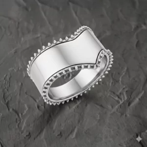 Cock Crown Glans V spike Ring