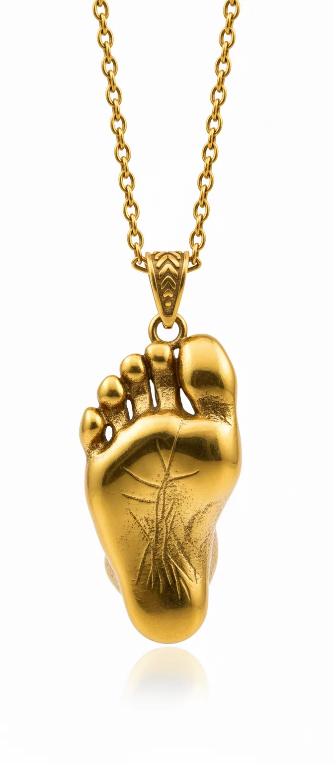 Custom Made Footprint Pendant