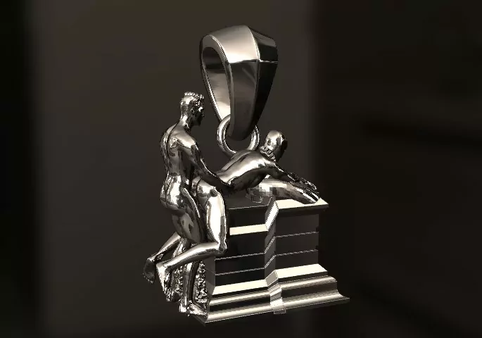 Gay men Doggy style pendant - Image 5