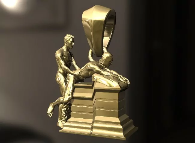 Gay men Doggy style pendant - Image 3