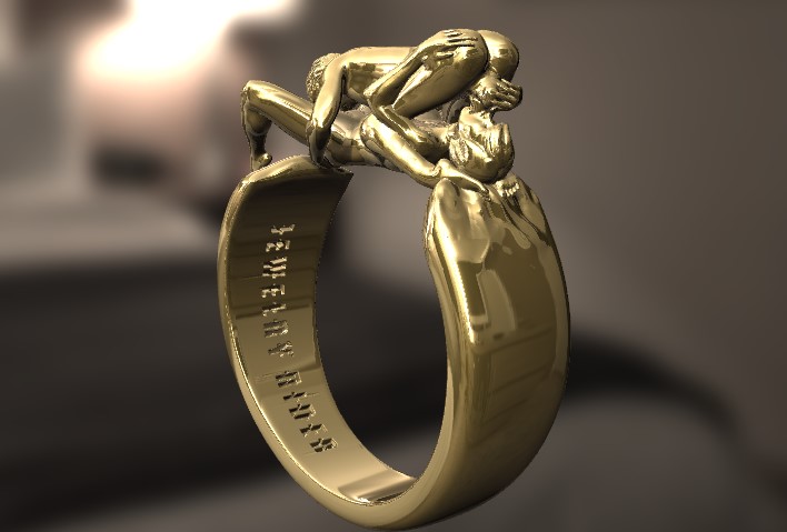 Reverse Couple 69 pose ring - Image 3