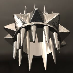 Cock Glans Pyramid Spikes Ring
